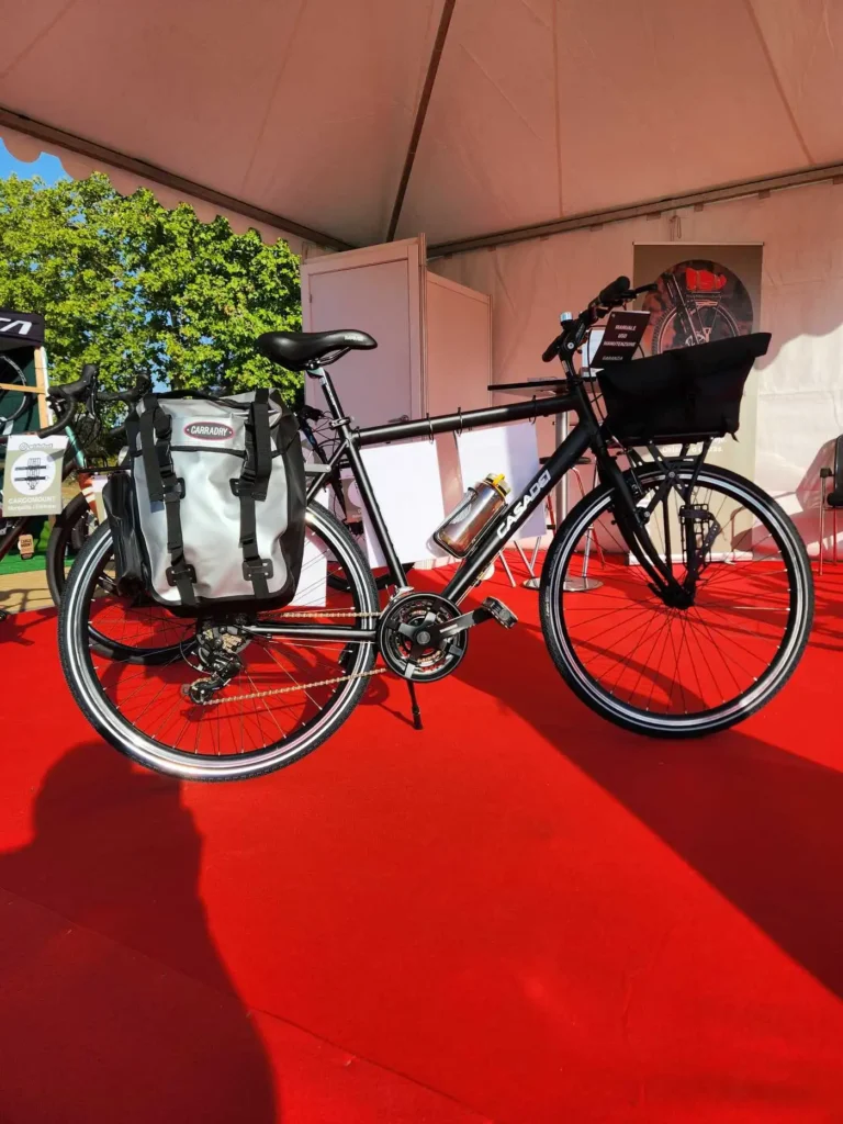 Avantum at Festibike bikeshow in Madrid with Old Man Mountain Carradice and Widefoot