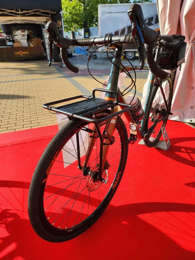 Avantum at Festibike bikeshow in Madrid with Old Man Mountain Carradice and Widefoot