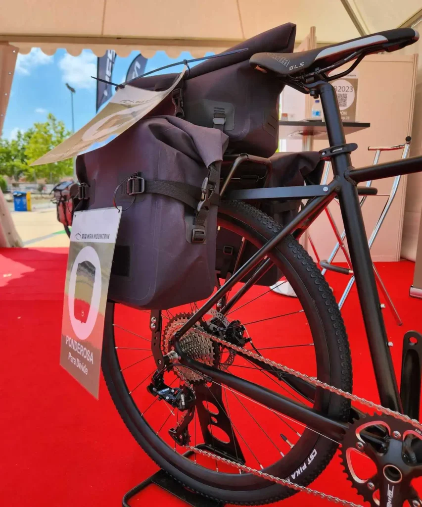 Avantum at Festibike bikeshow in Madrid with Old Man Mountain Carradice and Widefoot