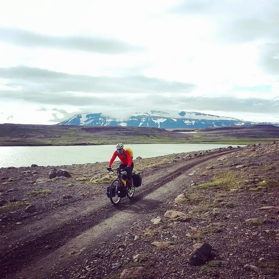 Sergio & Amelia crossing Iceland with Old Man Mountain and Carradice