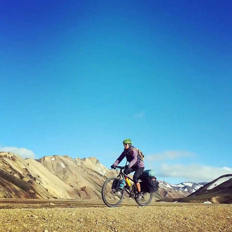 Sergio & Amelia crossing Iceland with Old Man Mountain and Carradice