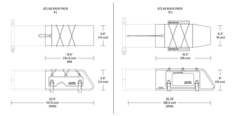 Atlas Rack Pack Comparison 9L vs 12L Atlas Rack Pack Comparison 9L vs 12L